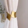 thumbnail image 6 of 2pc Alloy Curtain Tie Backs, Luxurious Brushed Metal Curtain Buckles, Spring Loaded Curtain Clips, Decorative Window Curtain Accessories for Home, Office, Living Room, 6 of 9