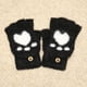 thumbnail image 1 of Guantes de invierno con imitación de piel de visón para estudiantes, cálidos, para montar a caballo, de medio dedo, a prueba de viento, fríos, con forma de pata de gato, 1 of 5