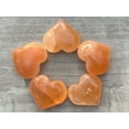 thumbnail image 6 of Orange Selenite Gemstone Hearts, Polished Orange Selenite Puffy Hearts, Orange Selenite Palm Stone, Orange Selenite Heart (1 Heart), 6 of 8