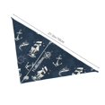 thumbnail image 4 of Xecao Vintage Marine for Pet Bandana - A Stylish Triangle Accessory for Small to Large Dogs, Puppies, and Cats, 4 of 5