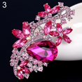 thumbnail image 2 of SmartBy Waterdrop Flower Brooch Pin Rhinestone Crystal Brooches Bouquet Wedding Jewelry, 2 of 7