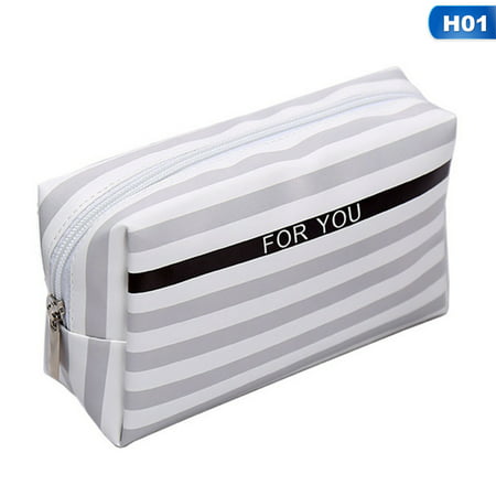 SHOPFIVE Korean Style Toiletry Bags PU Leather Cosmetic Bag Small Organizer Trend (Best Korean Cosmetic Brands)