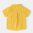 thumbnail image 3 of WOYY Toddler Boys Button down Shirt Short Sleeved Collared Shirt Comfortable Casual Shirts, 3 of 3