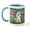 White/Blue Inside, variant on CafePress - Lilies /Poodle (W) Mug - 11 oz Ceramic Mug - Novelty Coffee Tea Cup