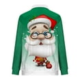 thumbnail image 4 of WXLWZYWL Mens Christmas Sweatshirt Trendy Quarter Zipper Stand Collar Pullover Tops Fall Winter Fashion Print Sweatshirts, 4 of 5