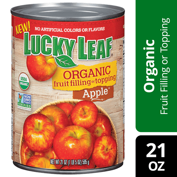 Lucky Leaf Organic Fruit Filling Apple, 21.0 OZ