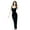Green L, variant on Summer Women Evening Dress Sleeveless Slim Fit Backless Pure Color Split Hem Velvet U-shaped Neck Prom Cocktail Party Midi Dress