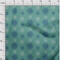 thumbnail image 2 of oneOone Polyester Lycra Fabric Spiral & Floral Block Decor Fabric Printed BTY 56 Inch Wide, 2 of 4