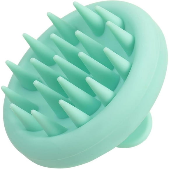 (Green)SDIGV Silicone Scalp Massager Shampoo Brush, Hair Scrubber with Soft Silicone Bristles, Scalp Scrubber, Wet Dry Scalp Massager Hair Growth & Scalp Car