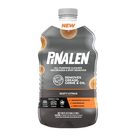 Pinalen All Purpose Cleaner & Degreaser, Zesty Citrus Scent, 128 fl oz