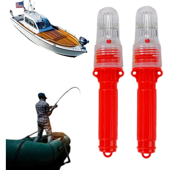 2Pcs Flare Gun For Fishing Boats, Boat Flares Coast Guard Approved Marine, Boat Safety Kit for Life Rafts & Emergency Signaling (B, Red 2)