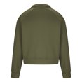 thumbnail image 5 of VSSSJ Half Zip Sweatshirts for Men Relaxed Fit Stand Collar Raglan Long Sleeve Pullover Fleece Lined Casual Solid Simple Fashion Sweatshirt Tops Green S, 5 of 7