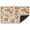 Groovy Retro Boho Flower, variant on Colorful Dinosaurs Welcome Doormat, Childish Vulcan Palm Shell Indoor Outdoor Decor Patio Door Mats Non-Slip Mat for Home Entrance, Outside Entry, Yard, Garden, Floor, Patio 17x30 Inch