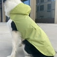 thumbnail image 2 of Zhuge Waterproof Dog Raincoat, Reflective Lightweight Pet Rain Clothes with Poncho Hood (M, Green B), 2 of 4
