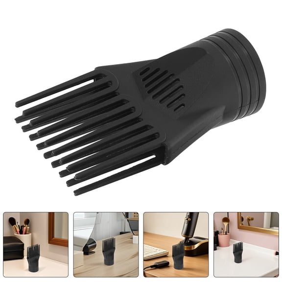 GAXIRE Universal Blow Dryer Comb Attachment Black for Focused Airflow and Salon Quality Styling At Home