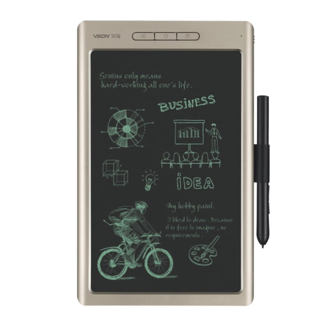 Tableta de dibujo Tableta gráfica inteligente VSON, tableta de dibujo Digital, 8192 niveles, sensibilidad a la presión, transmisión de notas sincrónicas, oro VSON Tableta de dibujo