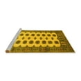 thumbnail image 2 of Ahgly Company Machine Washable Indoor Round Southwestern Yellow Country Area Rugs, 7' Round, 2 of 4