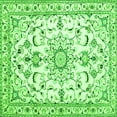 thumbnail image 1 of Ahgly Company Indoor Square Persian Green Traditional Area Rugs, 4' Square, 1 of 1