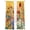 Yellow, variant on Colorful Sunflower Sheer Curtains 84 Inch Length 2 Panels Set, Farmhouse Botanical Floral Voile Window Treatment Rod Pocket Curtains Sheers Drapes for Bedroom/Living Room/Kitchen 52"x84"x2