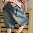 thumbnail image 6 of Tkrady Boys Jeans Shorts Summer Loose Five Quarter Pants with Pocket, Sizes 3-14 Years, 6 of 7