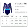 thumbnail image 3 of vastwit Leotard for Girls Gymnastics Long Sleeve One Piece Ballet Dance Unitard Athletic Dancewear Fairy Navy 8, 3 of 3