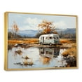 thumbnail image 2 of Designart "Charm Of Traveling In A Van While Camping" Camping Travel Floater Framed Canvas Prints, 2 of 5