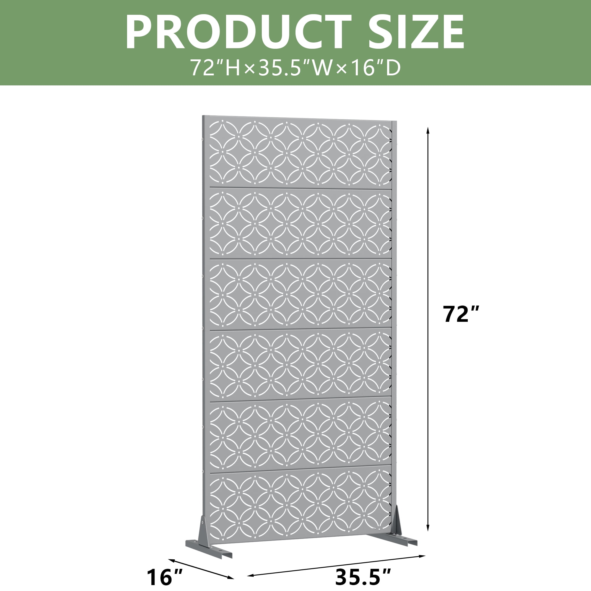 Privacy Metal Screen Fence Panel