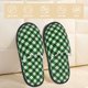 thumbnail image 2 of Fotbe Green Argyle Plaid Pantuflas Peludas para Mujer con Estampado, Zapatillas de Peluche, Zapatos de Invierno para Casa, Uso Interior y Exterior-Large, 2 of 8
