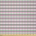 thumbnail image 2 of Ambesonne Geometric Fabric by the Yard Microfiber, Pink Tones Stripes, 3 Yards, Pink Grey White, 2 of 2