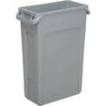 thumbnail image 2 of Slim Jim 3540 Space Saving Durable 23 Gallon Plastic Recycling Container, Gray, 2 of 9