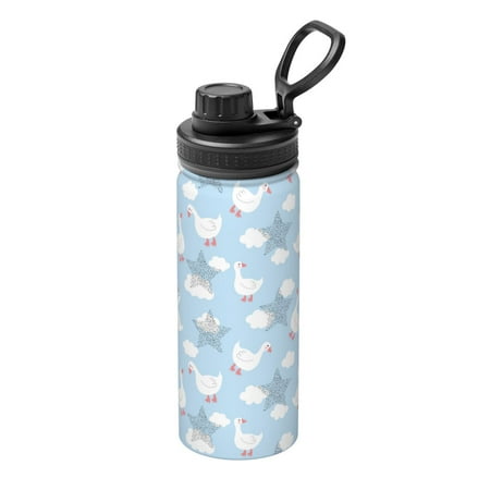 

Ocsxa Cute Goose On A Blue Sky Print 18oz Stainless Steel Water Bottle Unisex Water Bottle Insulated Sports Water Cup Flask for Cold Water Drinks/Sports/Travel/Car/School