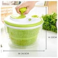 thumbnail image 4 of Centrifugadora de verduras manual para ensaladas, 687 ml, genérica, 4 of 6