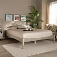 thumbnail image 5 of Allora Mid-Century Wood Platform Queen Bed in White Oak, 5 of 9