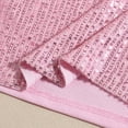 thumbnail image 6 of Felirenzacia Women's Crew Neck Metallic Shimmer Sequin Sleeveless Camisole Tank Top, Pink,M, 6 of 8