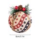 thumbnail image 3 of Advancent 3 piezas de bolas colgantes de árbol de Navidad hechas a mano de punto bolas de hilo de árboles de Navidad suministros de adorno colgante Kits de decoración para fiestas No.06 Advancent HA007790-06B, 3 of 6
