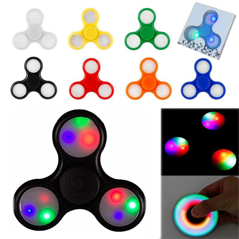 Fidget Spinner Round Rainbow Hand Spinner EDC ADHD 3D Focus Toys 