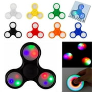 T-tech LED Light Fidget Spinner Orginal EDC Hand Spinner For Autism and ADHD Relief Focus Anxiety Stress Toys Gift -Sold only by JTIDIRECT