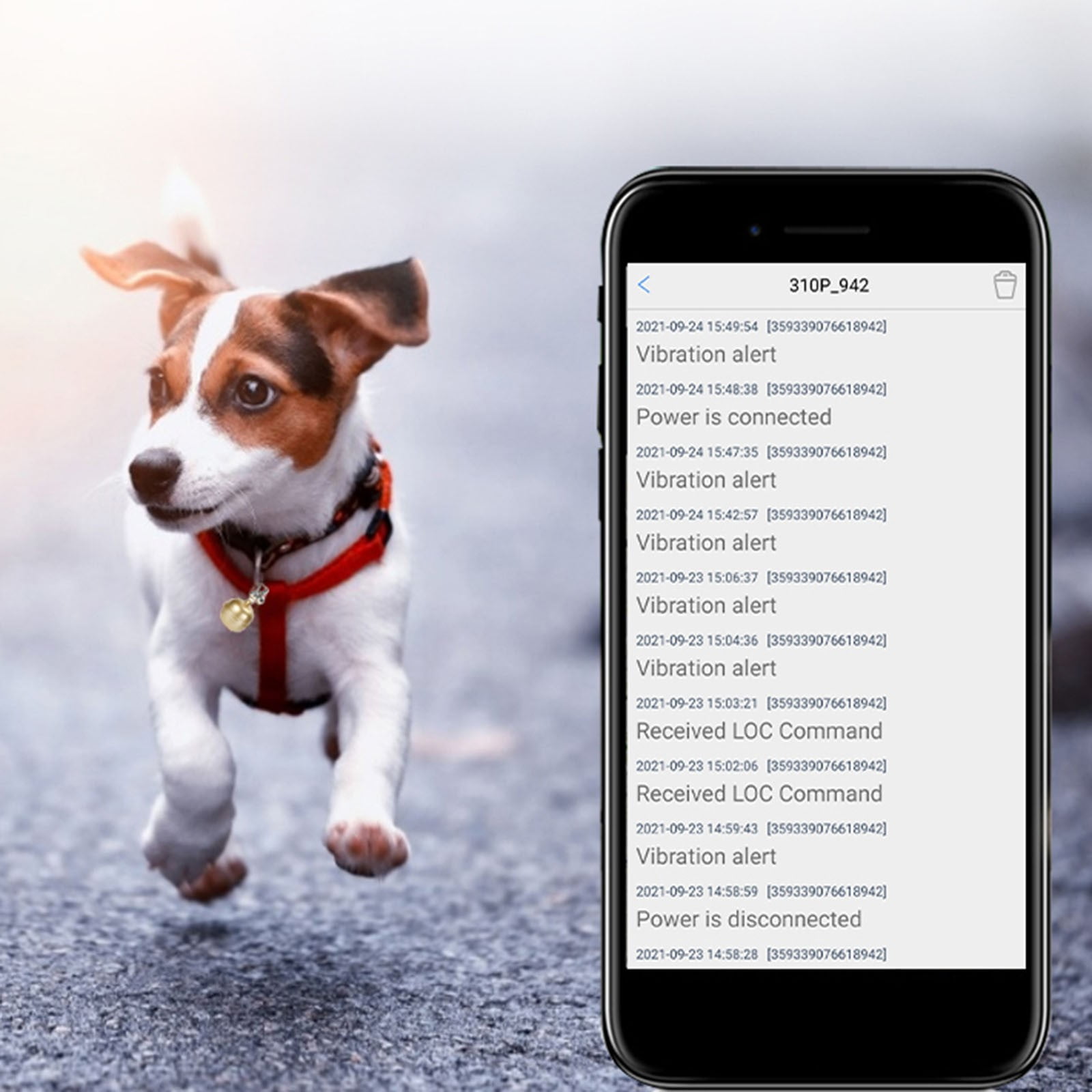 JOGZMZ Dog GPS T-racker Real Time Pet GPS T-racker Location & Activity T-racking Collar with Alarm for Dogs and Cats APP Control