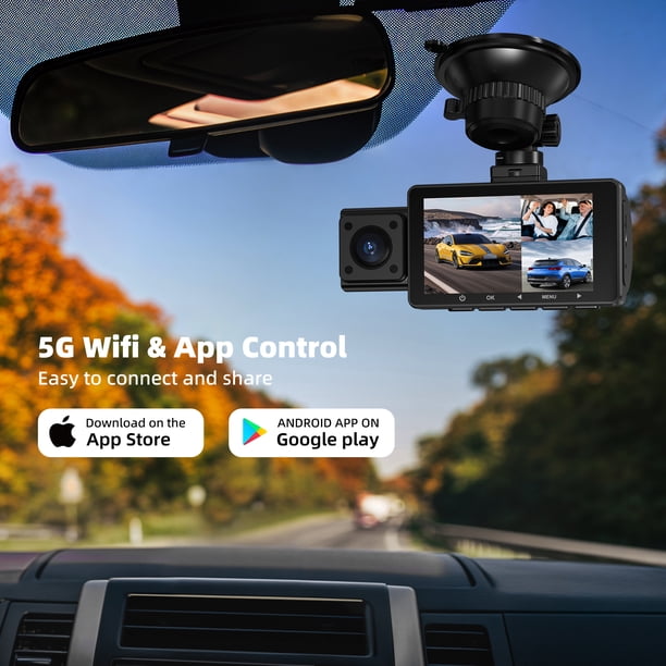 Dash Cam AVAPOW 4K Frontale WiFi 6 Con Kit Hardwire – Sensore G, Visione Notturna, Parcheggio 24h, Scheda 64GB Inclusa