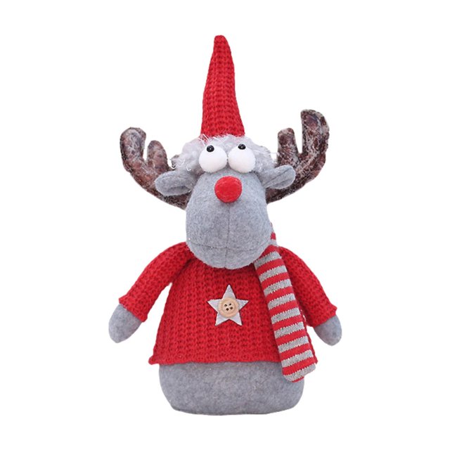 Decoración de muñeca navideña Adorno navideño Figura navideña decorativa para Reno