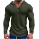 thumbnail image 1 of Blusa de manga larga con capucha, sudadera con capucha, bolsillo, color liso, medio corte, media cremallera, para hombre, manga larga, sin capucha, ropa informal, chaquetas, blusa para hombre, 1 of 6