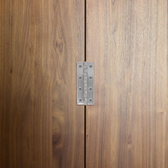 CRAFTHROU Charnière en Acier Inoxydable à Opération Sécurisée pour Portes d'Armoire 10.0X4.0X1.0in Argent Rectangulaire Finition Raffinée