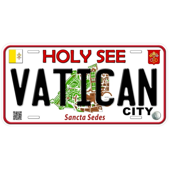 Holy See Vatican City Custom Novelty Car License Plate