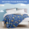 thumbnail image 6 of Construction Blanket for Boys Girls Soft Flannel Lightweight Cartoon Cars Trucks Throw Blanket Birthday Gifts Vehicles Kids Baby Plush Blanket for Couch,Bed,School Blanket,Travel Blanket(50"x60"), 6 of 8