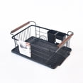 thumbnail image 5 of Better Homes & Gardens Dish Drying Rack with Utensil Holder, Metal and Acacia Wood, Well Suited to Dish Drying and Sink Organization, 5 of 11