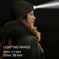 thumbnail image 5 of HESHENG Men Women Bluetooth Beanie Hat, Bright LED Headlamp Knitted Hats with Hands-Free Mic Speakers, Gifts for Outdoors Christmas Family Unisex, Gray, 5 of 14