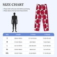 thumbnail image 4 of Picia Tulips Flowers Mens Soft Woven Cotton Elastic Waistband Sleep Pajama Pant Lounge Sleep Pant With Pockets And Drawstring-X-Large, 4 of 9