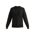 thumbnail image 5 of Time and Tru Women's and Women’s Plus Zip Front Fleece Hoodie Jacket, Sizes XS-4X, 5 of 6
