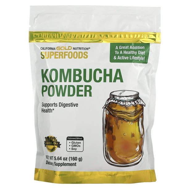 SUPERFOODS Kombucha Powder, Unflavored, 5.64 oz (160 g), California