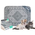 thumbnail image 1 of Alfombrillas de orina para perros Qeils super absorbentes e impermeables, lavables, paquete de 2, 45x60 cm, 1 of 6